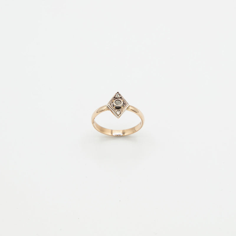 Vintage Diamant Ring - Gelbgold