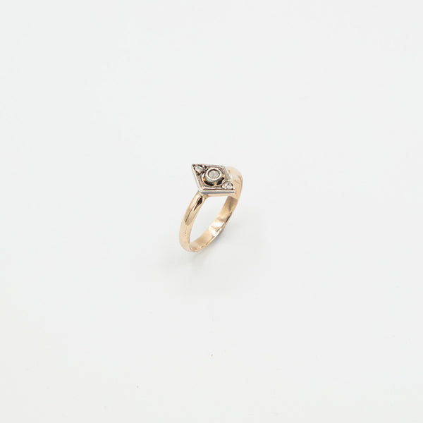 Vintage Diamant Ring - Gelbgold