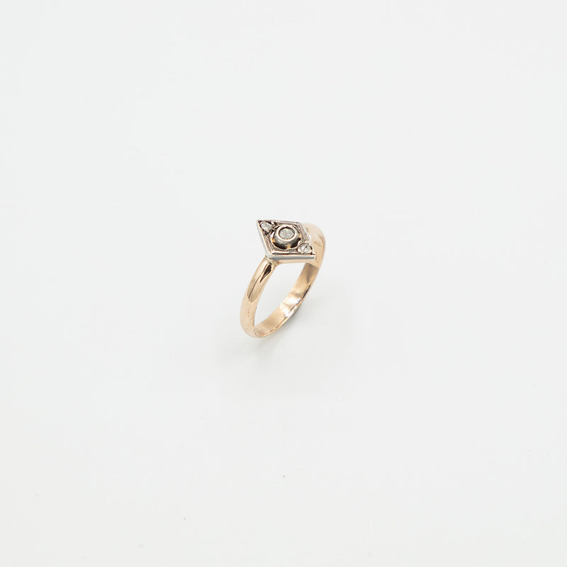 Vintage Diamant Ring - Gelbgold