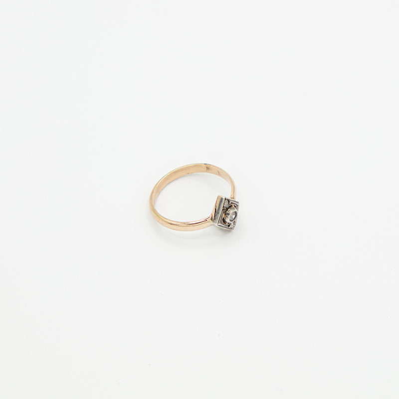 Vintage Diamant Ring - Gelbgold