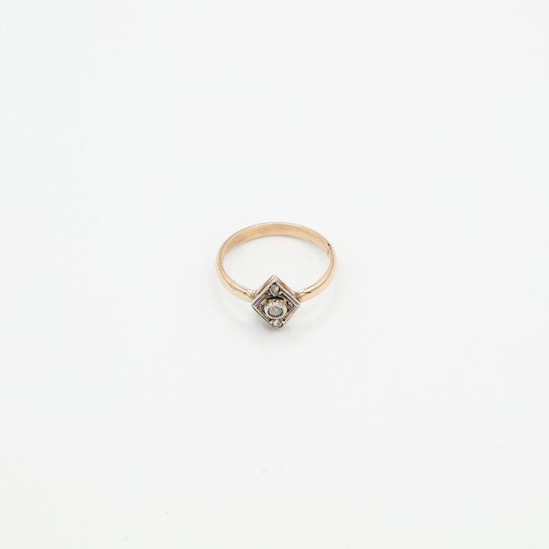 Vintage Diamant Ring - Gelbgold