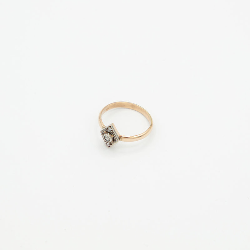 Vintage Diamant Ring - Gelbgold