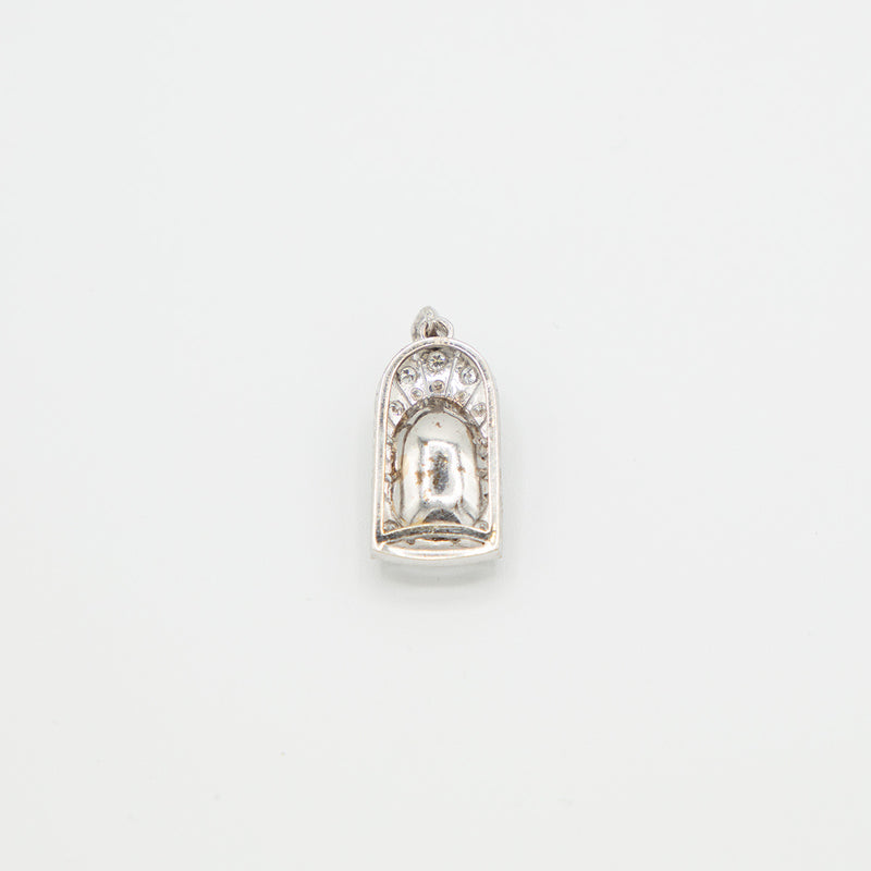 Vintage Brillant Perlen Anhänger - Weißgold