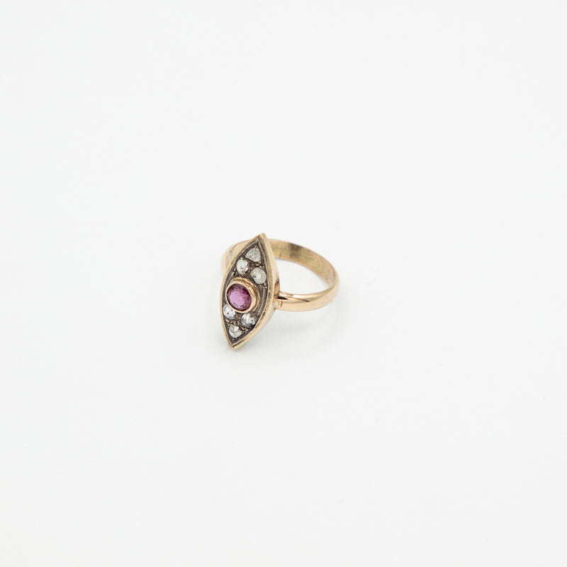 Vintage Diamant Ring - Gelbgold