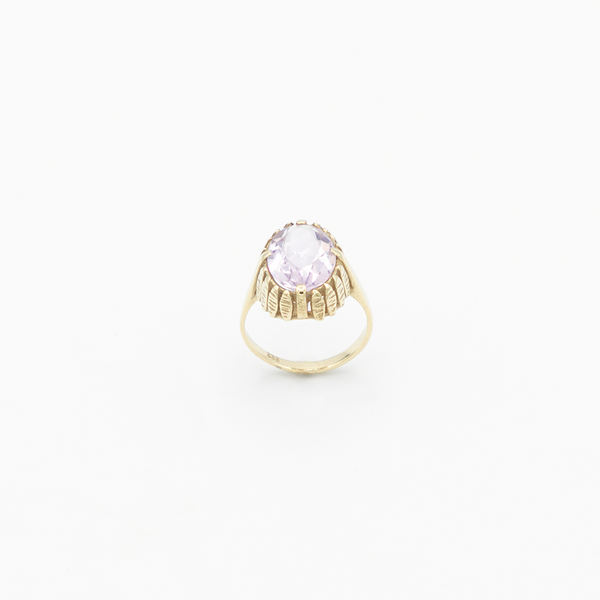 Vintage Amethyst Ring - Gelbgold