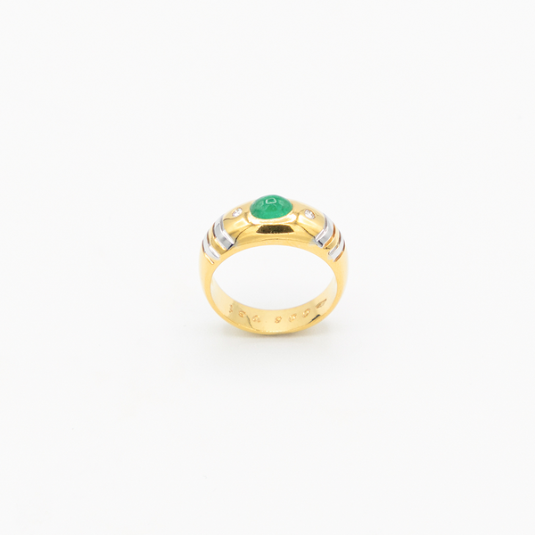 Vintage Emerald Ring - Gelbgold