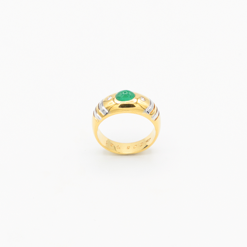 Vintage Emerald Ring - Gelbgold