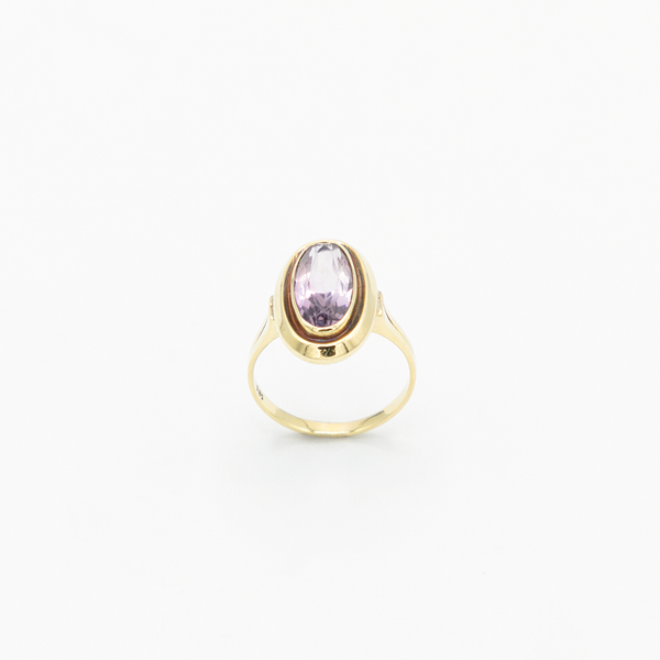 Vintage Amethyst Ring - Gelbgold