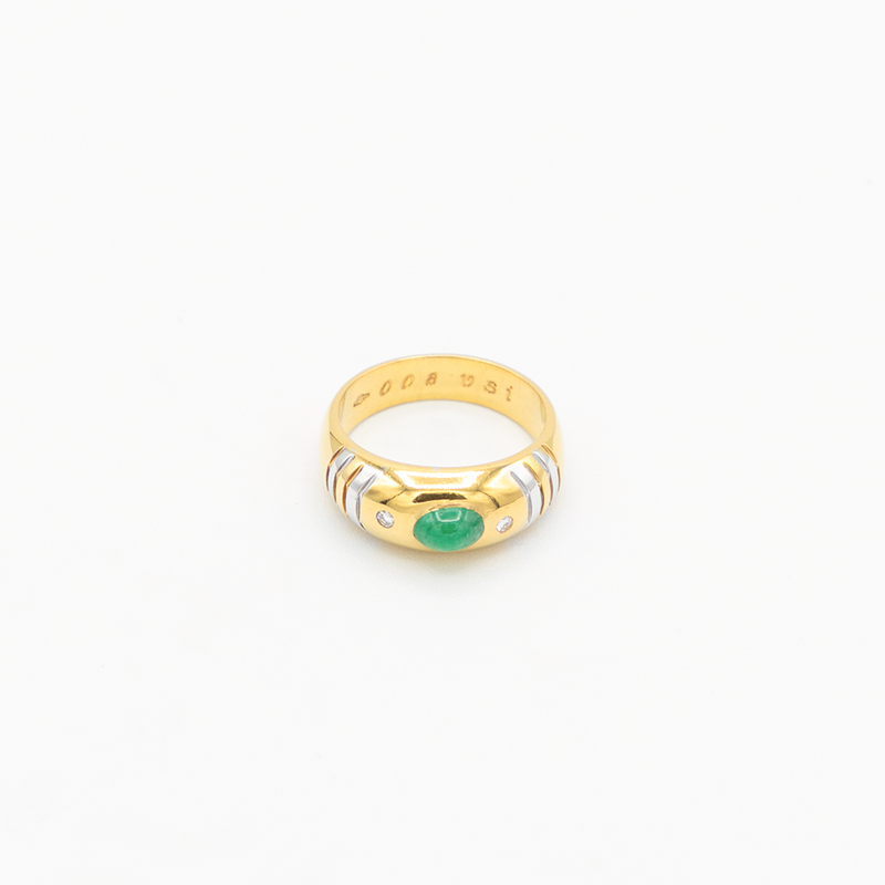 Vintage Emerald Ring - Gelbgold