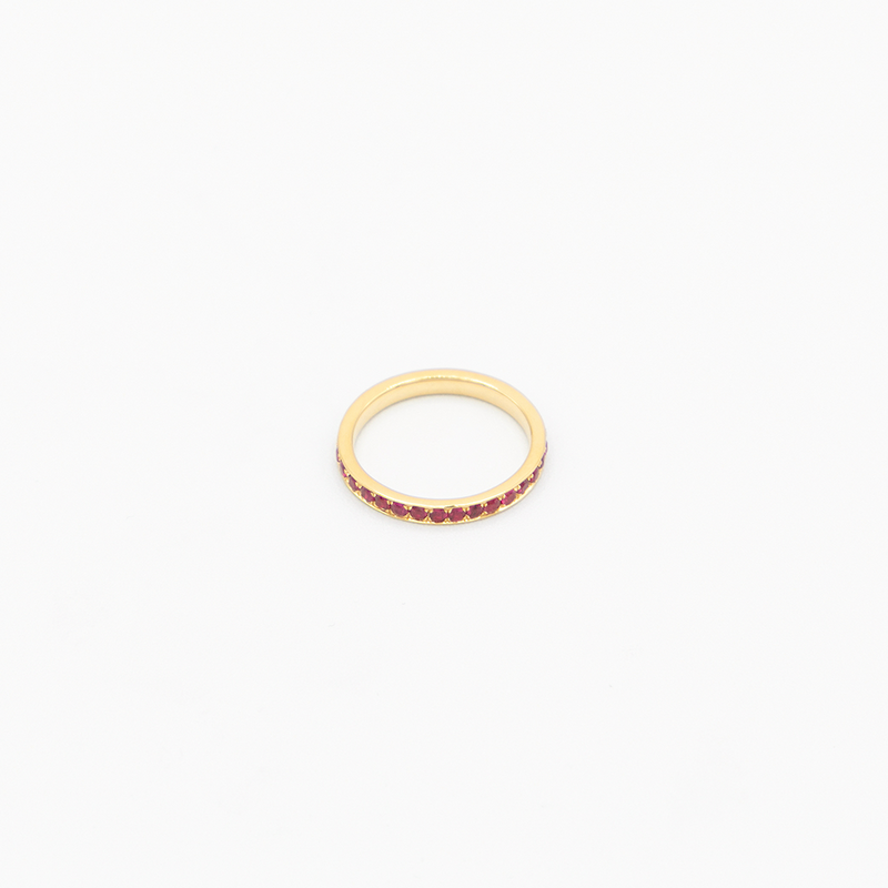 Vintage Rubin Ring - Gelbgold