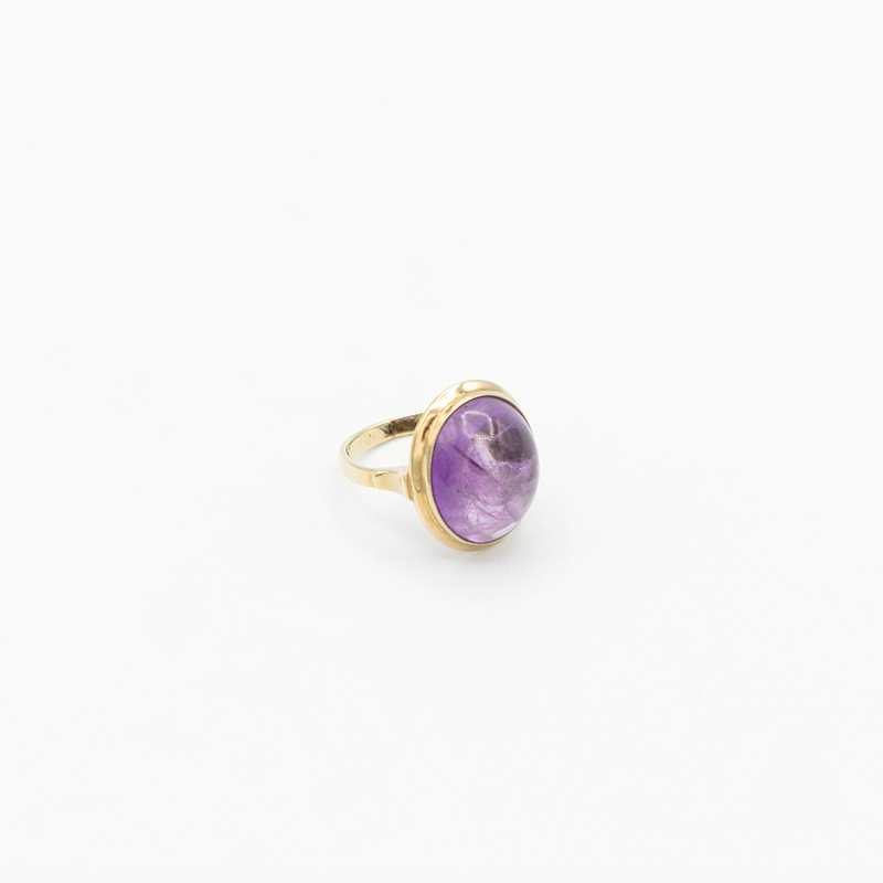 Vintage Amethyst Ring - Gelbgold