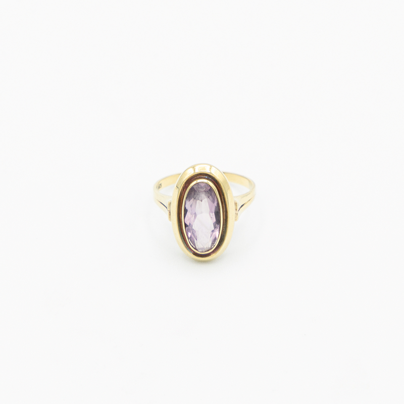 Vintage Amethyst Ring - Gelbgold