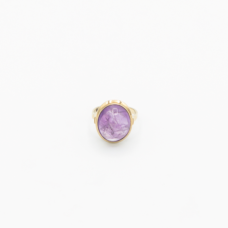 Vintage Amethyst Ring - Gelbgold