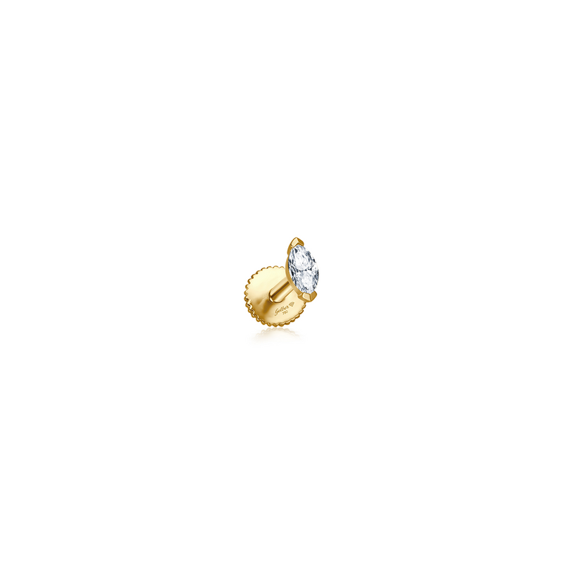 Marquise Diamond Piercing - Gelbgold