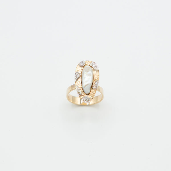 Vintage Brillant Ring - Gelbgold