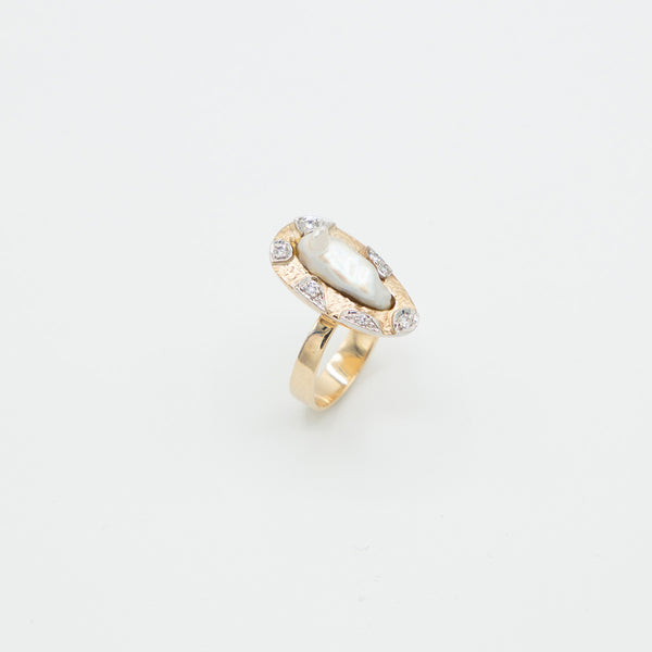 Vintage Brillant Ring - Gelbgold