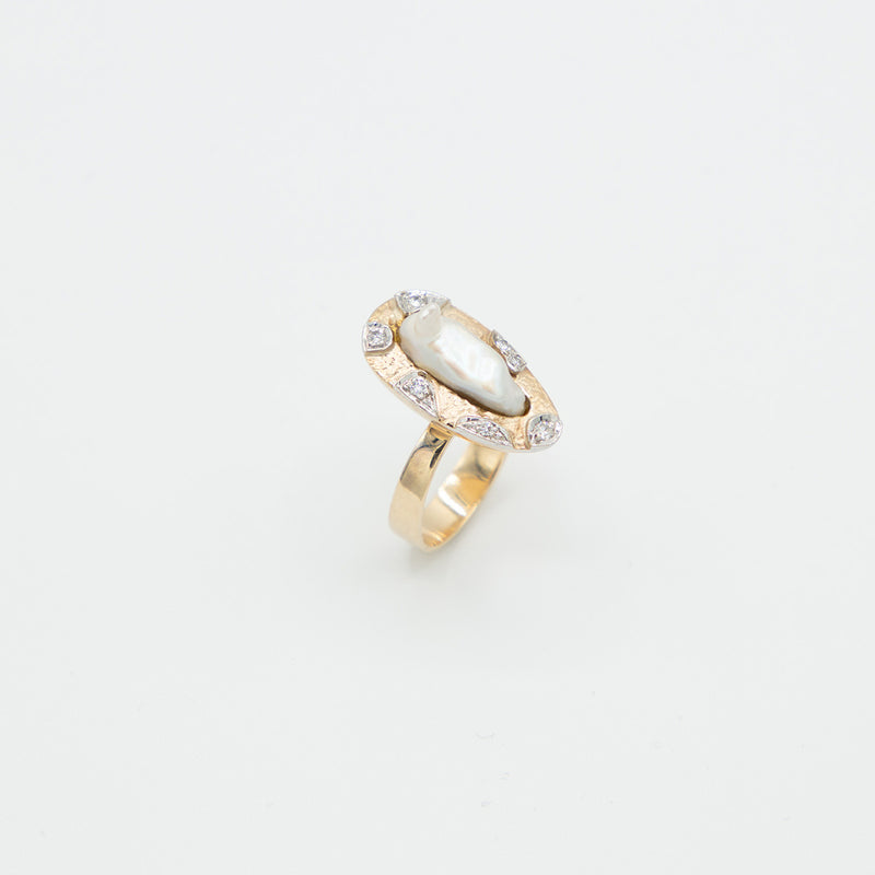 Vintage Brillant Ring - Gelbgold