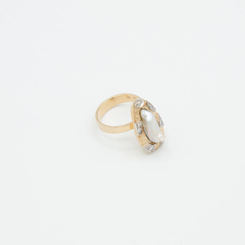 Vintage Brillant Ring - Gelbgold