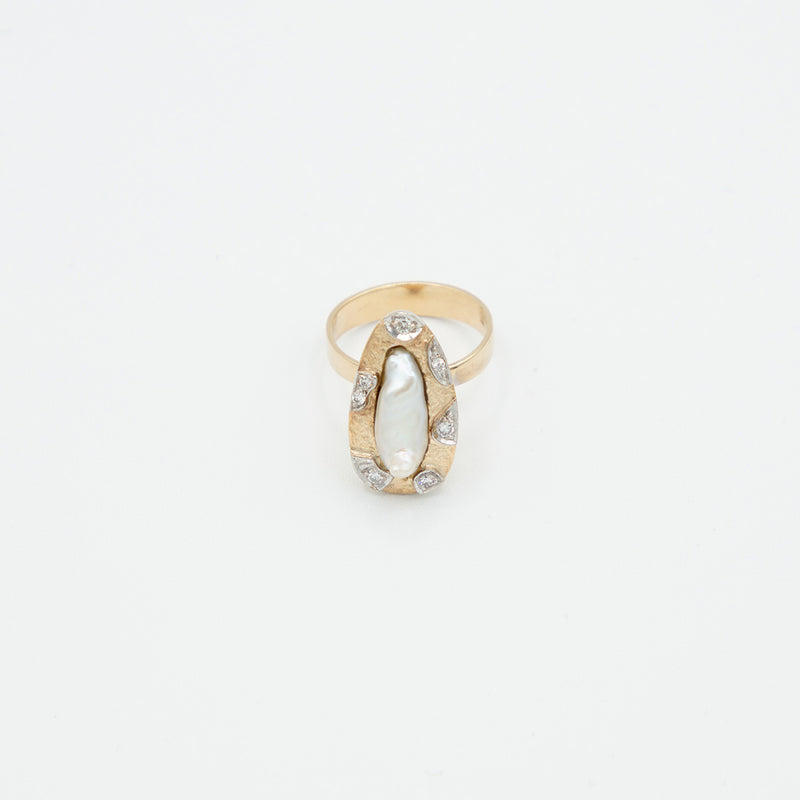 Vintage Brillant Ring - Gelbgold