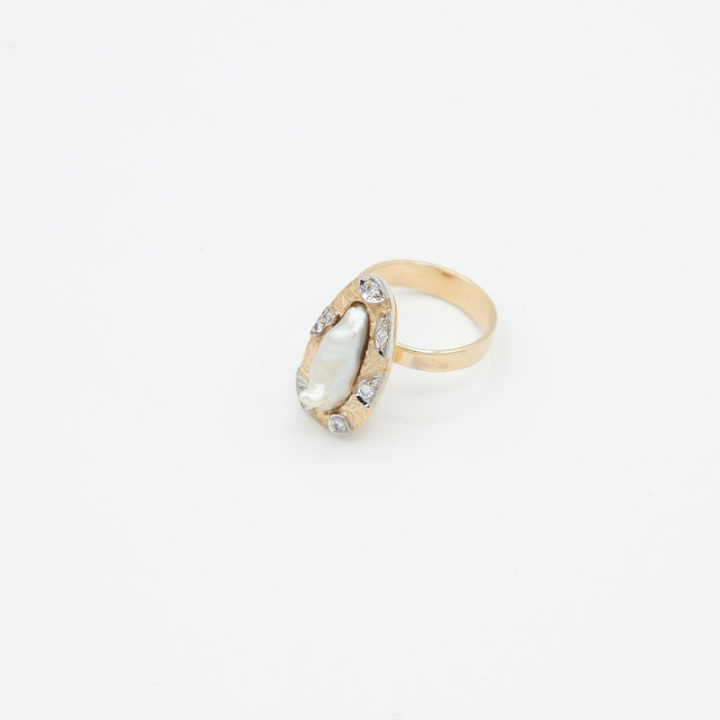 Vintage Brillant Ring - Gelbgold