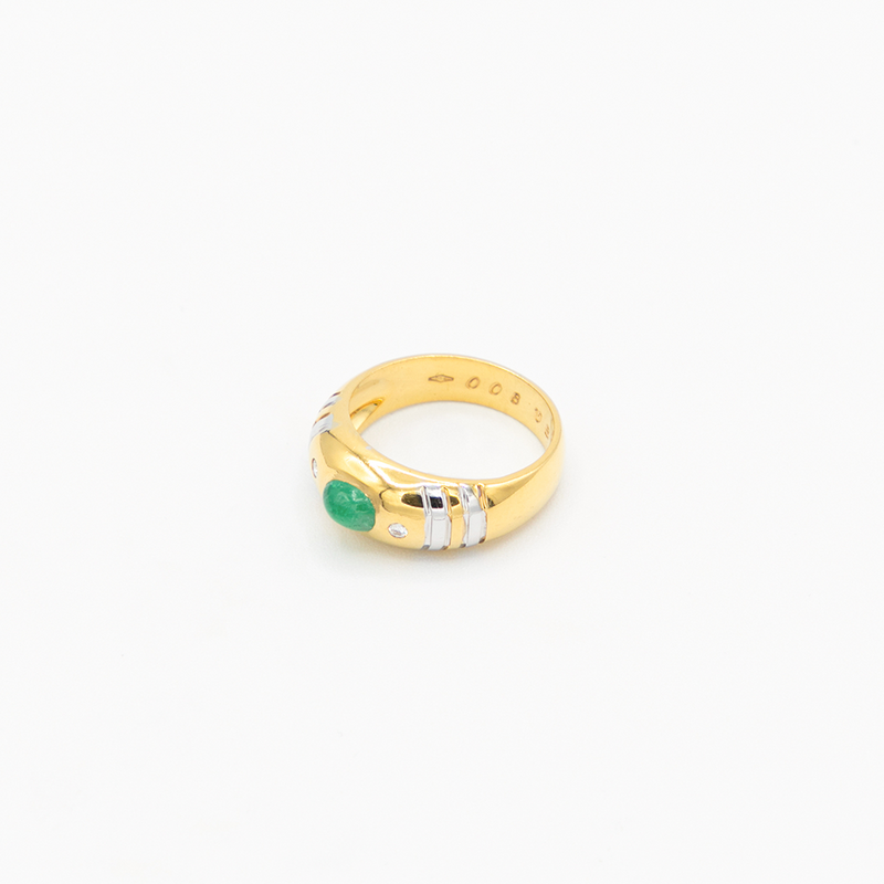 Vintage Emerald Ring - Gelbgold