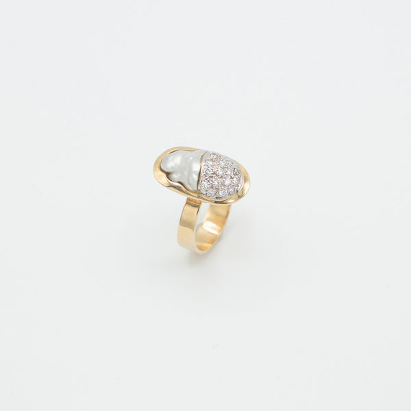Vintage Brillant Ring - Gelbgold
