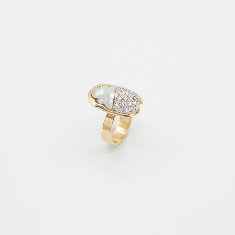 Vintage Brillant Ring - Gelbgold