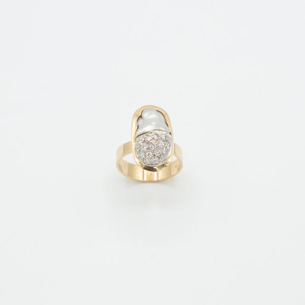 Vintage Brillant Ring - Gelbgold