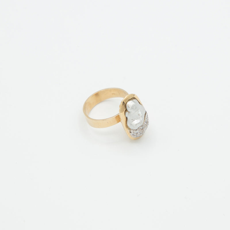 Vintage Brillant Ring - Gelbgold