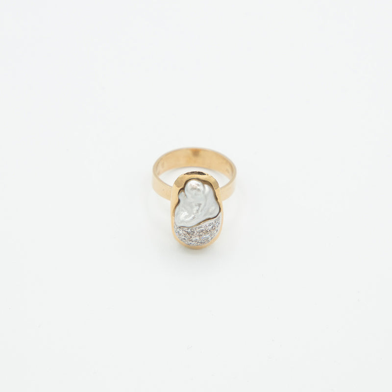 Vintage Brillant Ring - Gelbgold