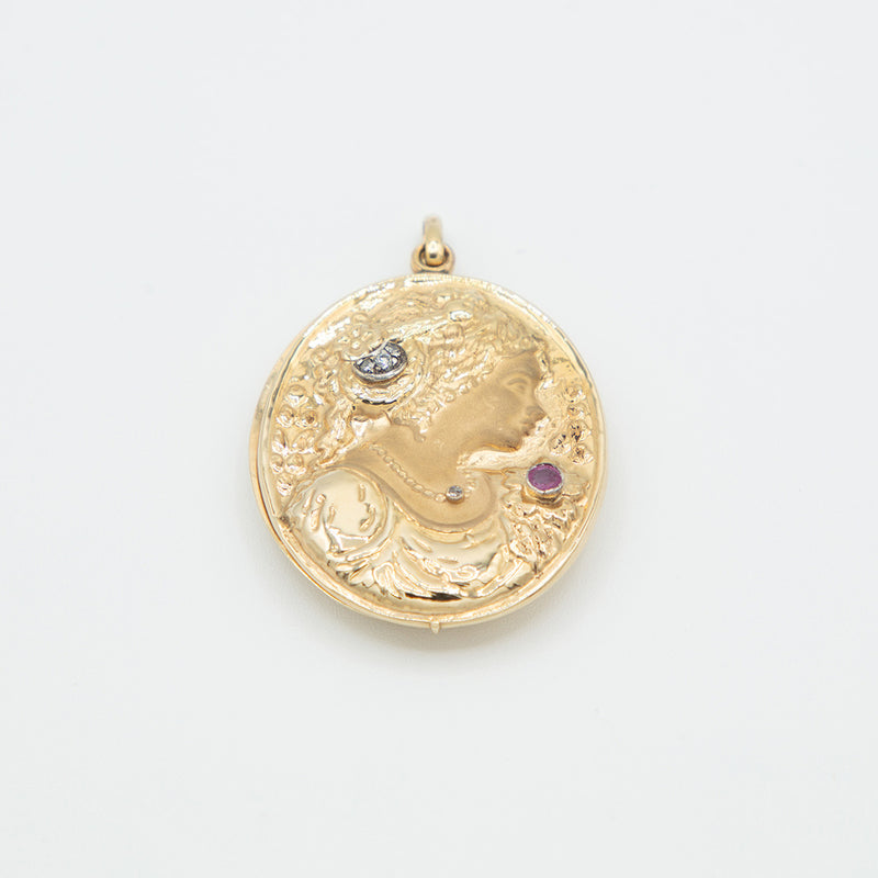 Vintage Anhänger - Gelbgold