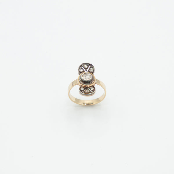 Vintage Diamant Ring - Gelbgold