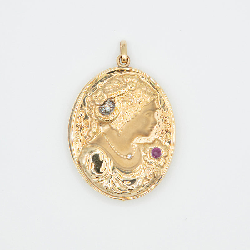 Vintage Anhänger - Gelbgold