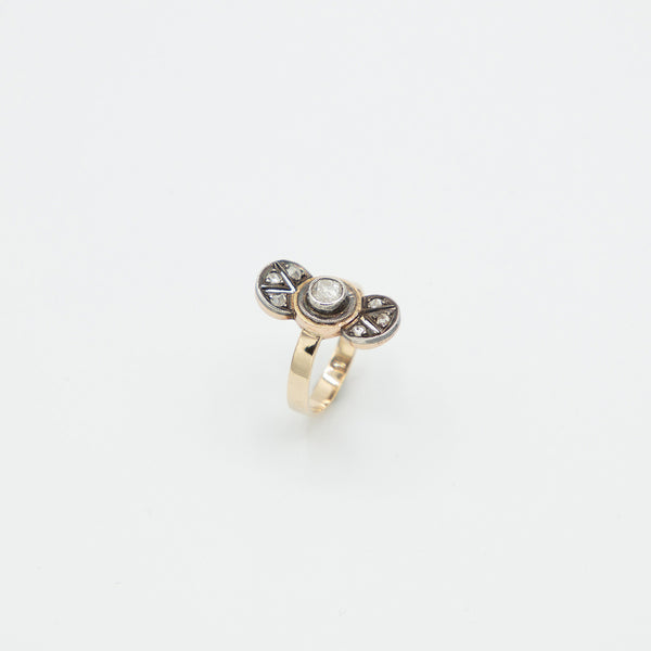 Vintage Diamant Ring - Gelbgold