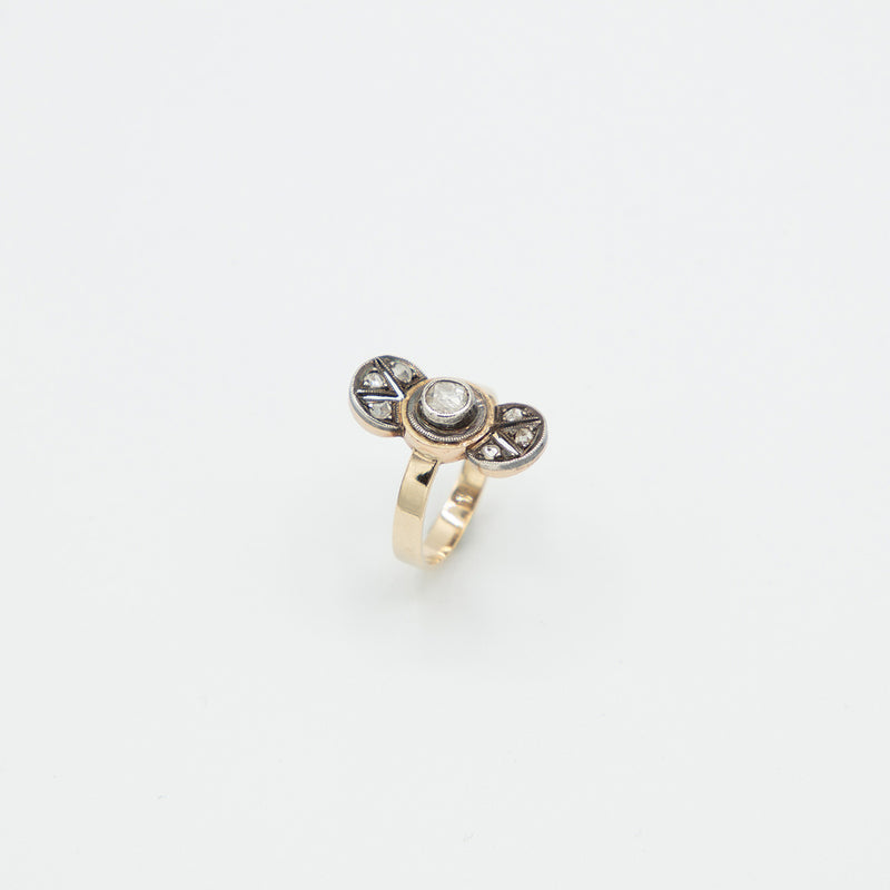 Vintage Diamant Ring - Gelbgold