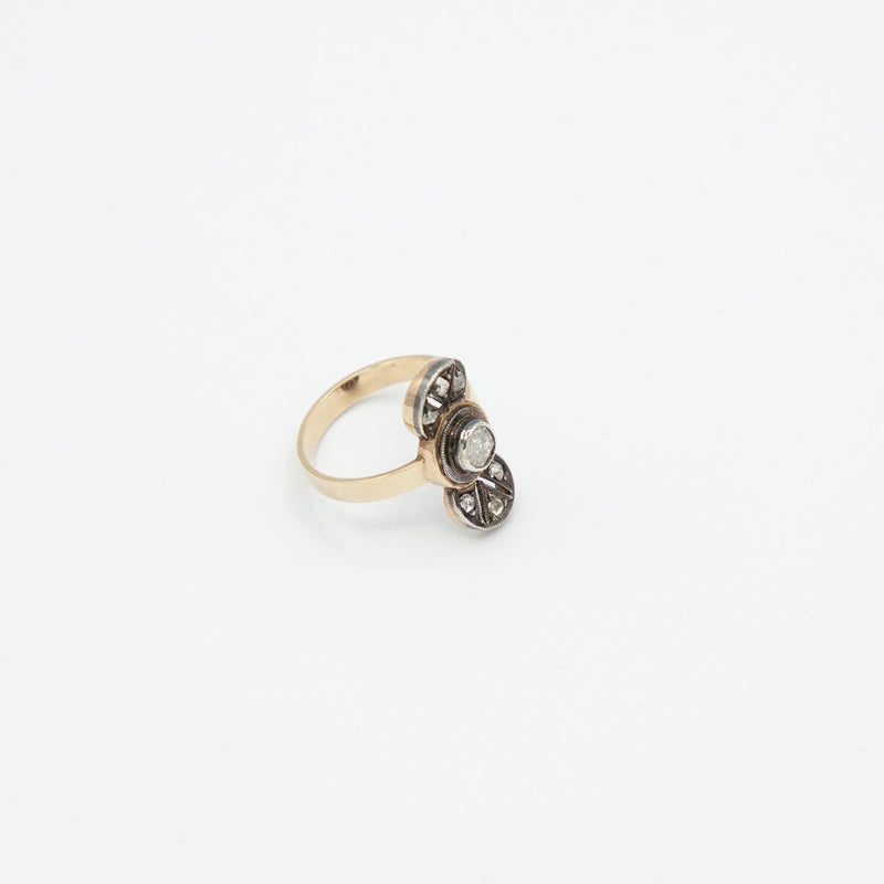 Vintage Diamant Ring - Gelbgold