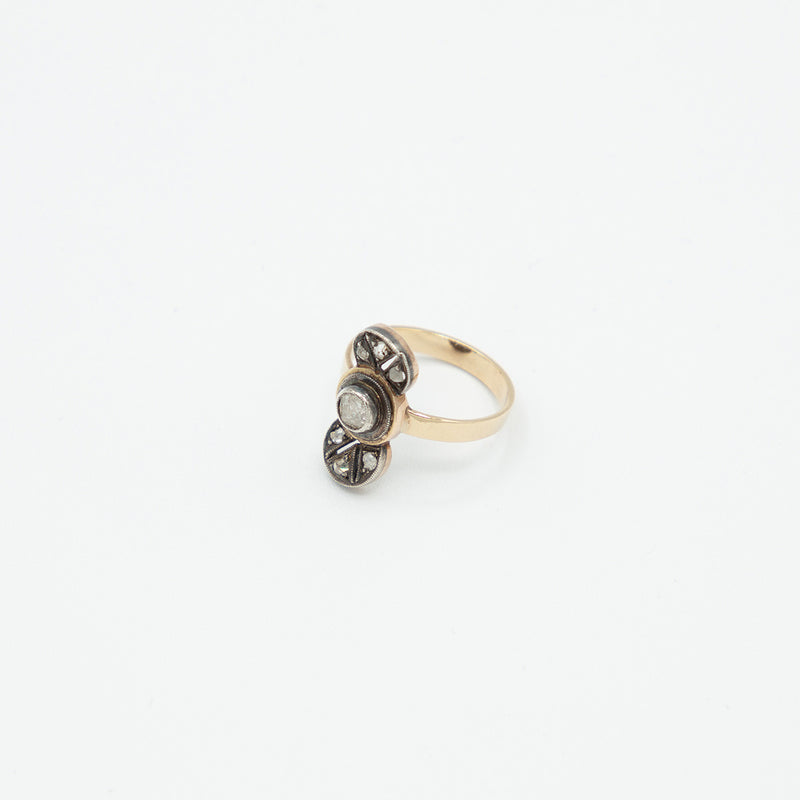 Vintage Diamant Ring - Gelbgold