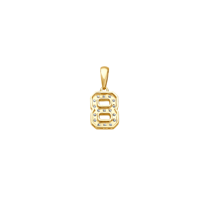 Small Diamond Digits - Gelbgold