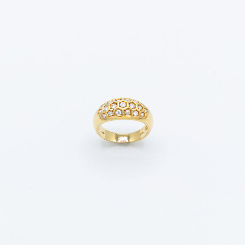 juwelier-jeweler-gelber-diamonds-diamanten-schmuck-ringe-vintage-kollektion-brillant-diamanten-gelbgold-honeycomb-produktfoto