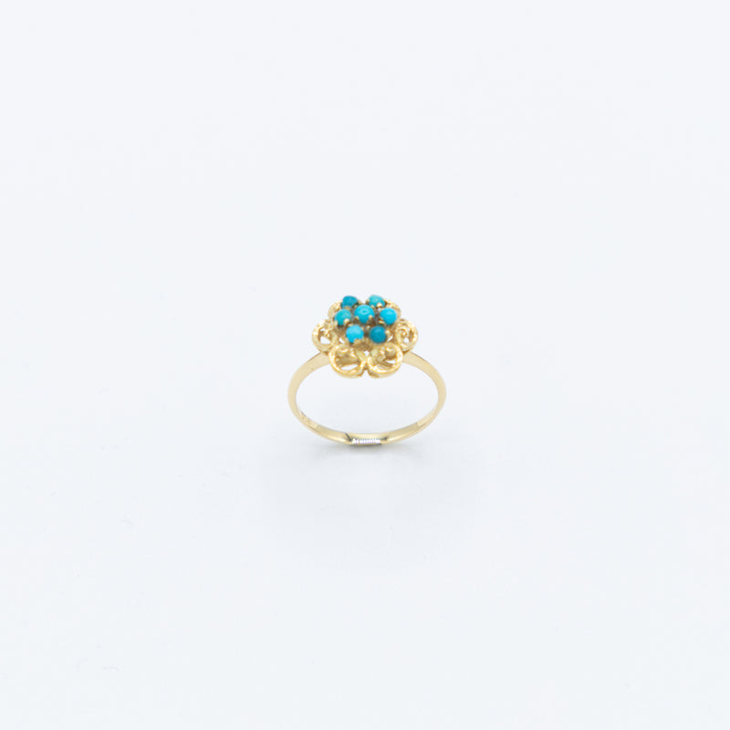 juwelier-jeweler-gelber-diamonds-diamanten-schmuck-ringe-vintage-kollektion-tuerkis-blume-flower-produktfoto