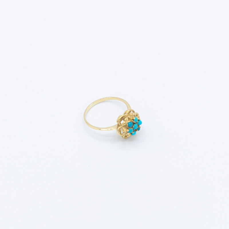 juwelier-jeweler-gelber-diamonds-diamanten-schmuck-ringe-vintage-kollektion-tuerkis-blume-flower-produktfoto-liegend