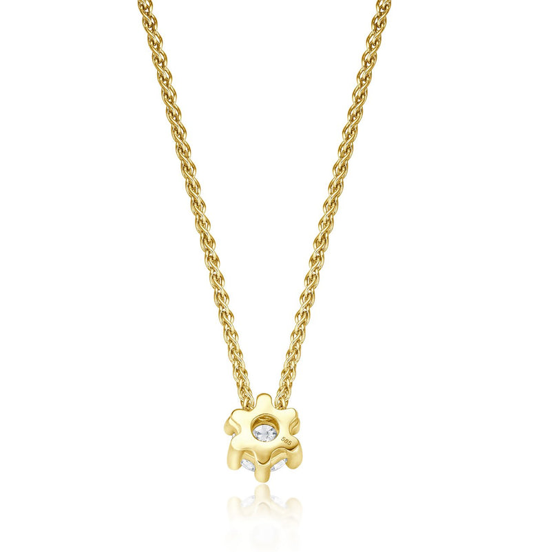 Solitaire Necklace - Gelbgold mit 0,20 ct Brillant Lupenrein