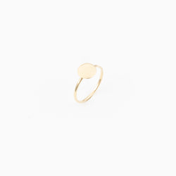 Plate Ring - Gelbgold