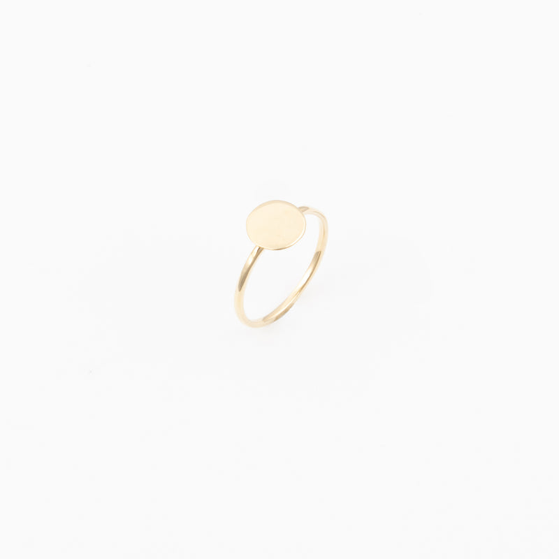 Plate Ring - Gelbgold