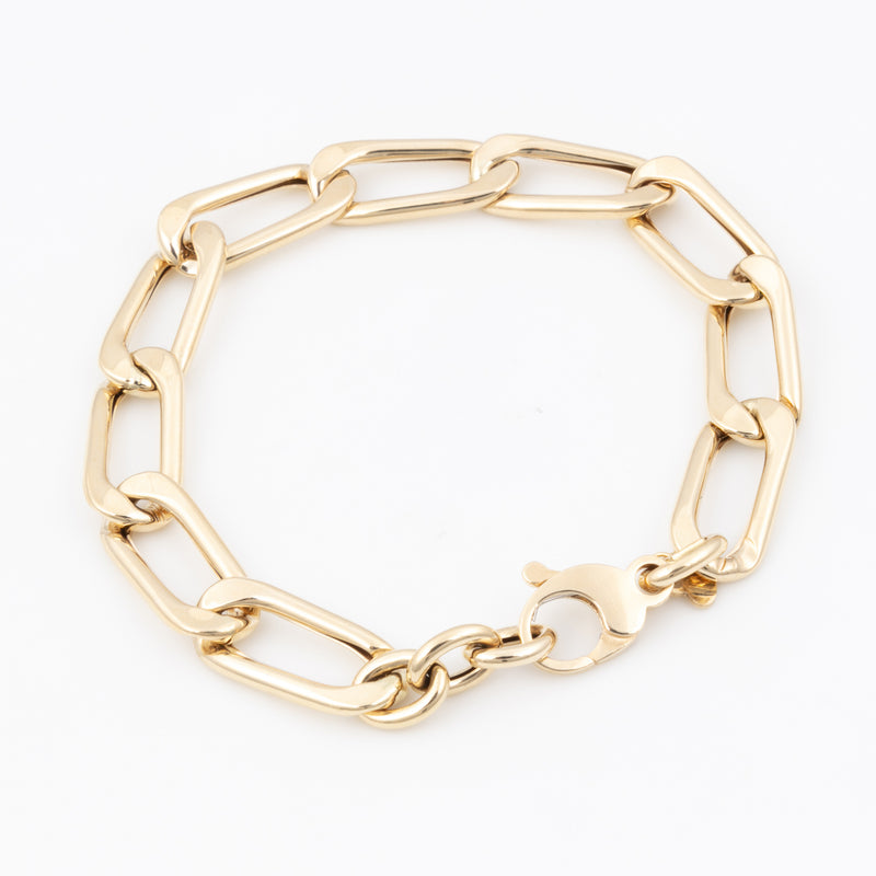 Wide Anchor Armband - Gelbgold