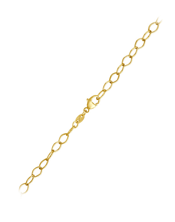 Edgy Cable Chain Halskette - Gelbgold