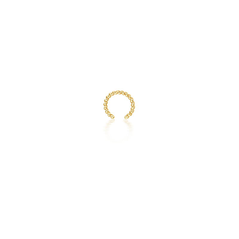 juwelier-jeweler-gelber-twisted-ear-cuff-gold-gelbgold-tragefoto-produktfoto