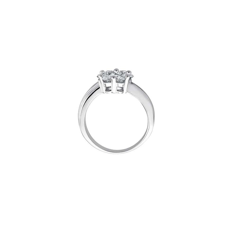 Diamant Blüten Ring - 1,00 ct - Weißgold