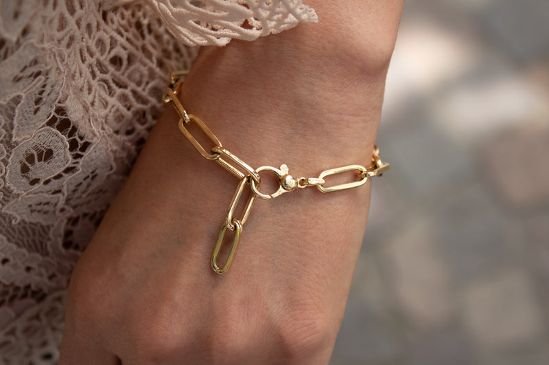 Gold Anchor Armband - 6mm - Gelbgold