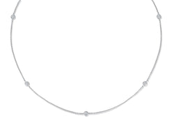 Five Diamond Necklace - 0,25 ct - Weißgold